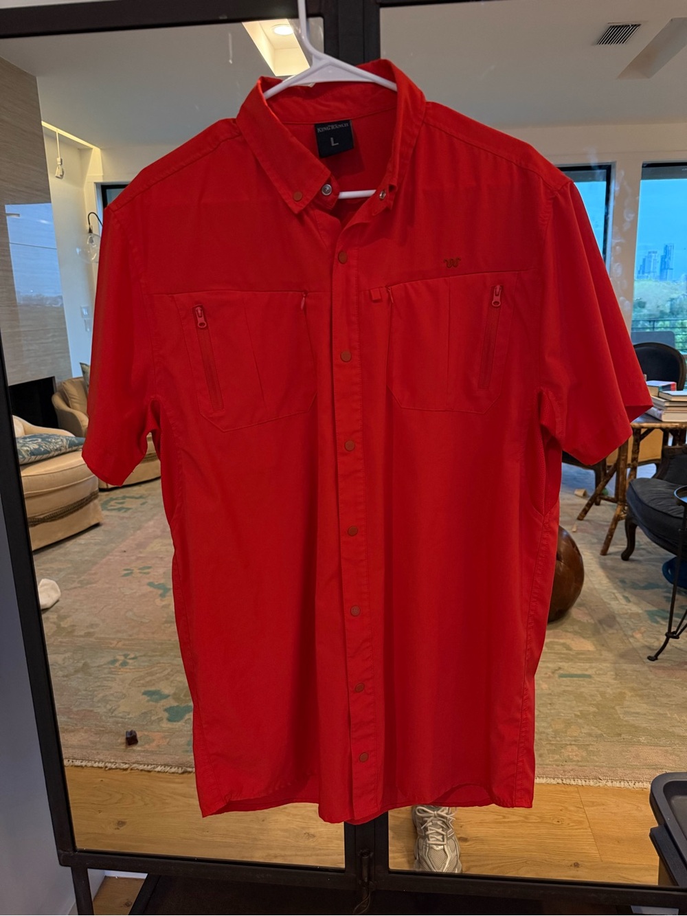 King Ranch Running W Red Performance Shirt